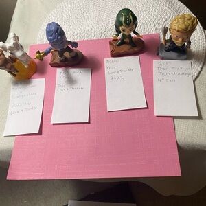 2022 Thor Love & Thunder Action Figures, 2019 Thor Marvel Avenger (total 4)